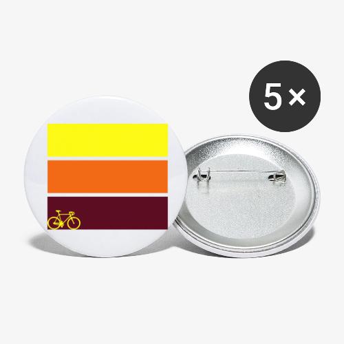 tricolor with bicycle - Buttons small 1'' (5-pack)