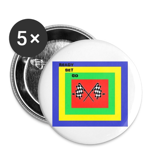 READY SET GO - Buttons small 1'' (5-pack)