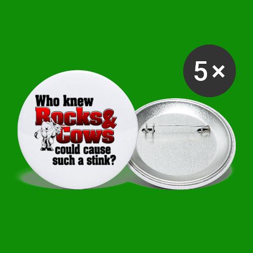 Who Knew? Rocks and Cows - Buttons small 1'' (5-pack)
