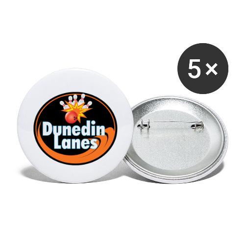 Dunedin Lanes Logo Merchandise - Buttons small 1'' (5-pack)