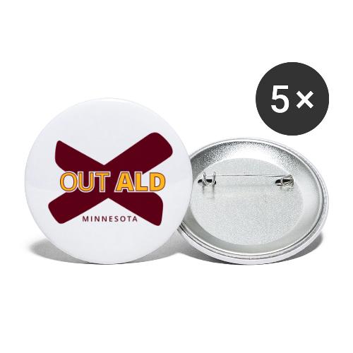 X out ALD - Buttons small 1'' (5-pack)