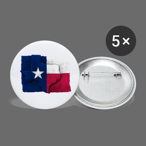Texas Flag - Buttons small 1'' (5-pack)