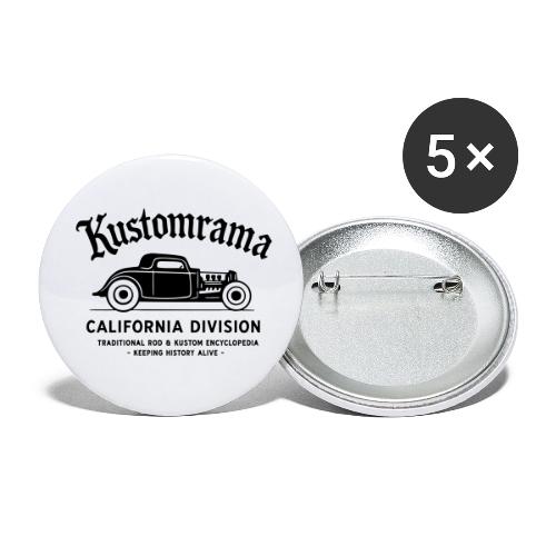 California Division Hot Rod - Buttons small 1'' (5-pack)