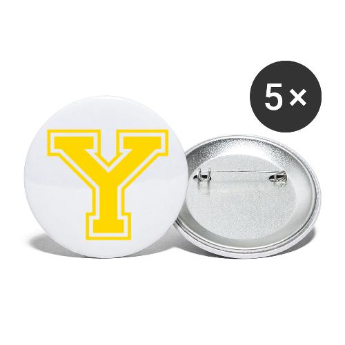 Letter Y – Capital Athletic Alphabet Monogram - Buttons small 1'' (5-pack)