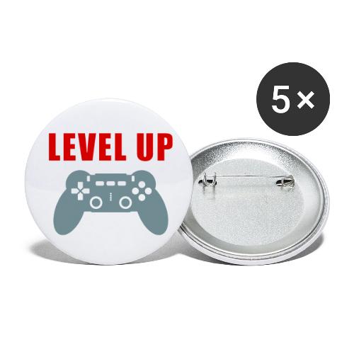Level Up Gamer Controller Apparel - Buttons small 1'' (5-pack)