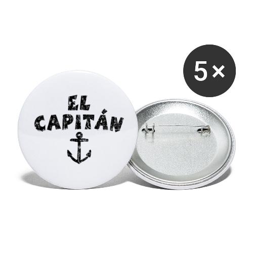 El Capitán Anchor (Vintage Black) - Buttons small 1'' (5-pack)