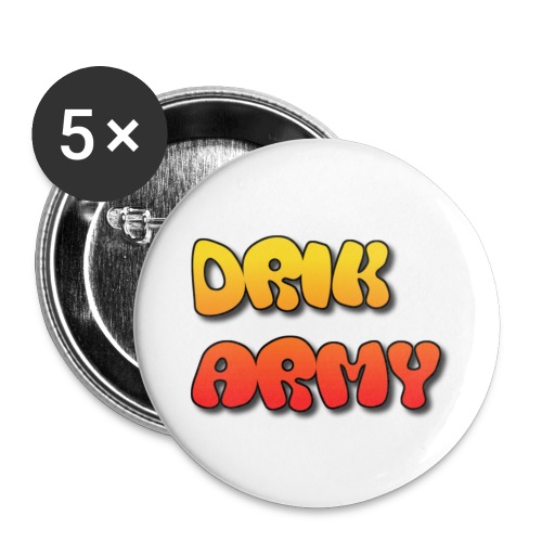 Drik Army T-Shirt - Buttons small 1'' (5-pack)