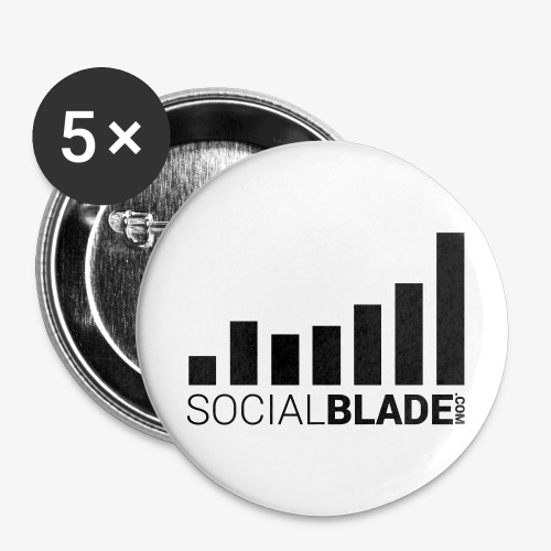 Socialblade (Dark) - Buttons small 1'' (5-pack)