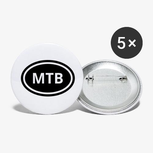 MTB Oval Logo - Buttons small 1'' (5-pack)