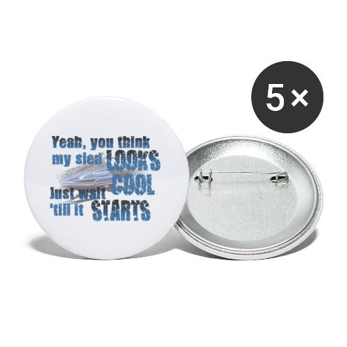 Sled Looks Cool - Buttons small 1'' (5-pack)