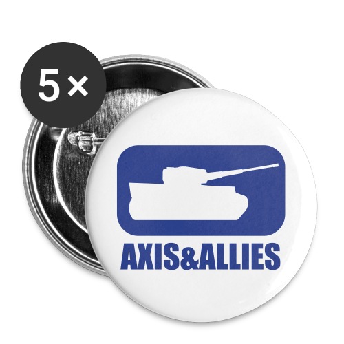 Axis & Allies Tank Logo - Dark - Buttons small 1'' (5-pack)