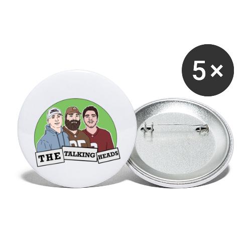 The Trio - Green - Buttons small 1'' (5-pack)
