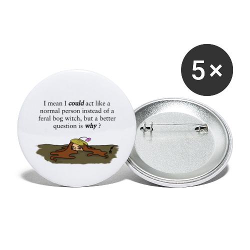 Feral Bog Witch - Buttons small 1'' (5-pack)