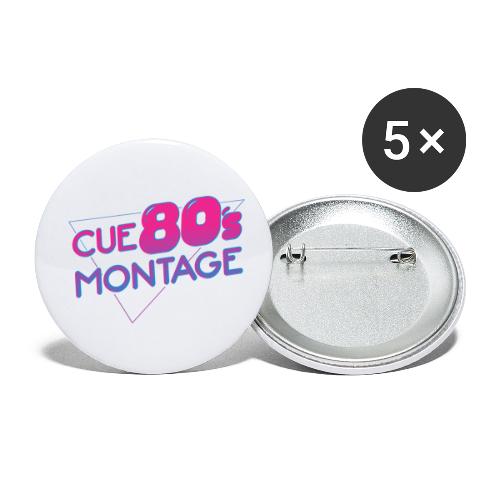 Cue 80's Montage - Buttons small 1'' (5-pack)