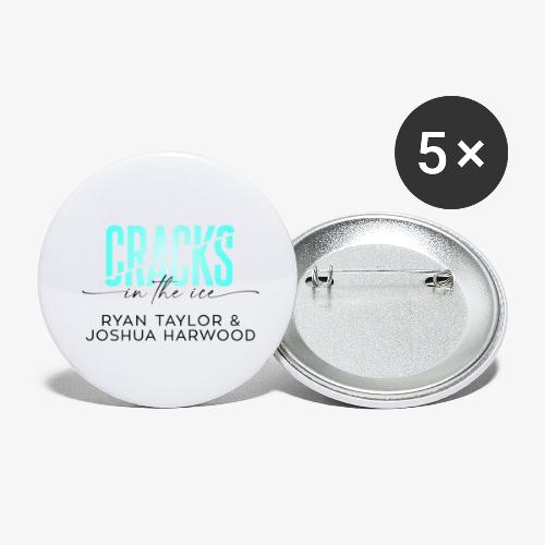 Cracks in the Ice Title Black - Buttons small 1'' (5-pack)