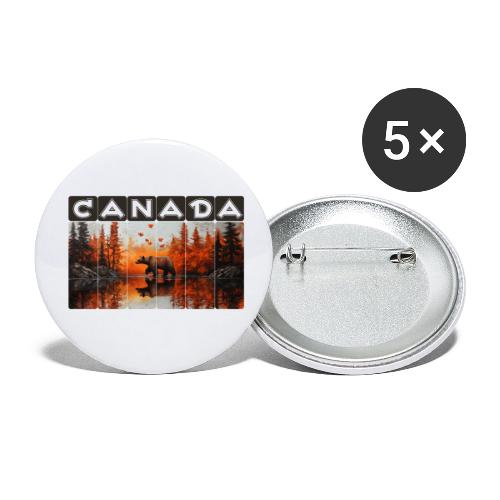 Canada Wilderness Art - Buttons small 1'' (5-pack)