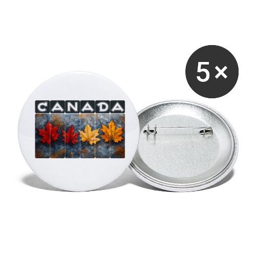 Colorful Canada Style - Buttons small 1'' (5-pack)