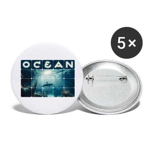 Ocean: Dolphin’s Serenity - Buttons small 1'' (5-pack)