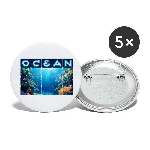 Ocean: Tropical Drift - Buttons small 1'' (5-pack)