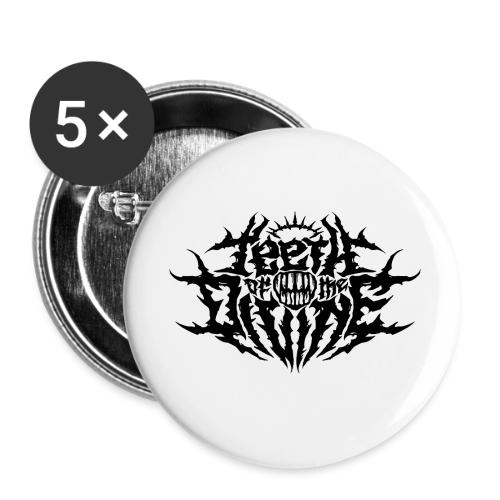 Teeth Of The Divine Logo BLACK - Buttons small 1'' (5-pack)