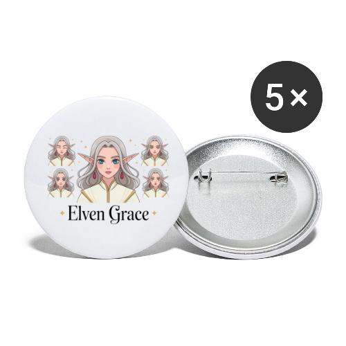 Elven Grace Fantasy Elf Maiden Graphic Magic - Buttons small 1'' (5-pack)