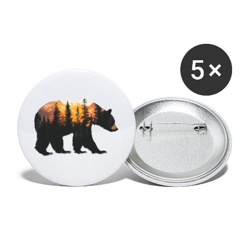 Bear: Sunset Guardian - Buttons small 1'' (5-pack)