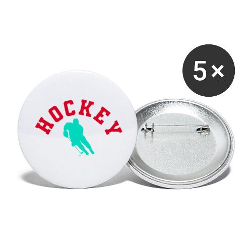 Hockey Player Silhouette - Buttons small 1'' (5-pack)