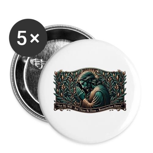 Easter Not My Will Gethsemane T Shirt, Bro Gift - Buttons small 1'' (5-pack)