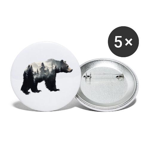 Forest Within the Bear - Buttons small 1'' (5-pack)