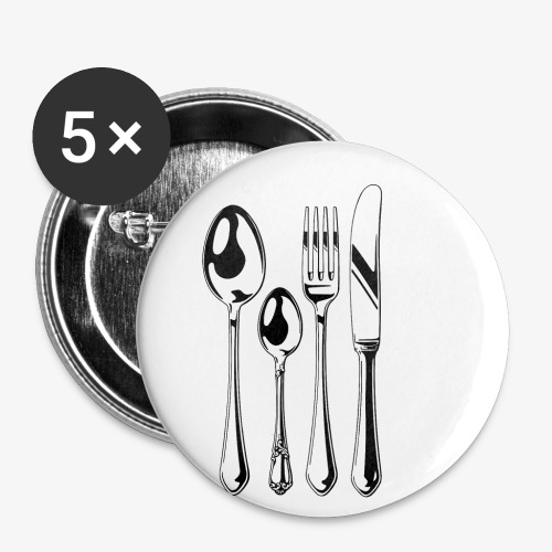 Cutlery Set - Buttons small 1'' (5-pack)