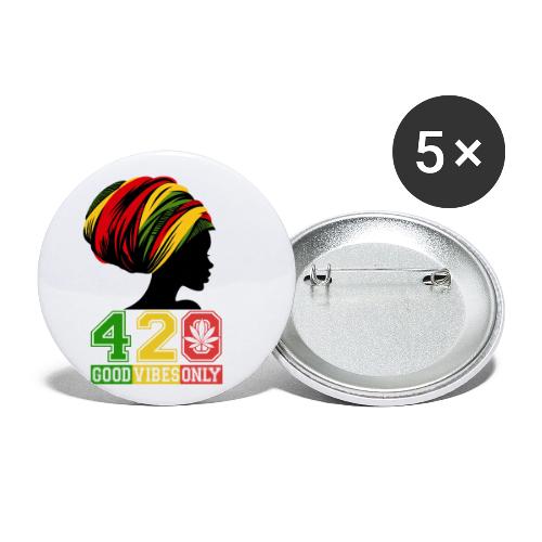 420 Day Women OnFire Weed Marijuana funny design - Buttons small 1'' (5-pack)