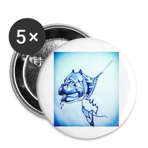 Blue pitbull - Buttons small 1'' (5-pack)