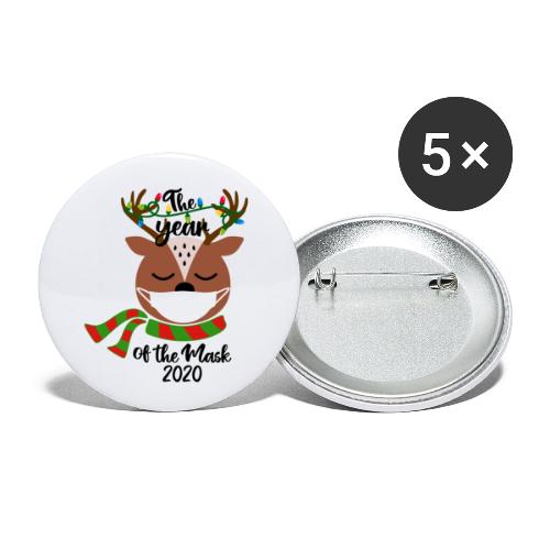 Year of the Mask Deer - Buttons small 1'' (5-pack)