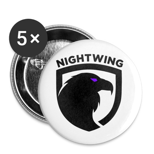 Nightwing Black Crest - Buttons small 1'' (5-pack)