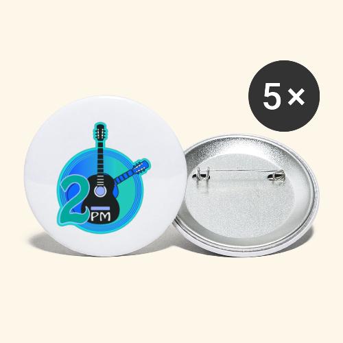 2PM Blue Logo - Buttons small 1'' (5-pack)
