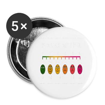 pain assessment tool - Buttons small 1'' (5-pack) - white