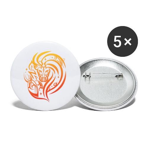 Zodiac Leo Lion Fire Star Sign - Buttons small 1'' (5-pack)