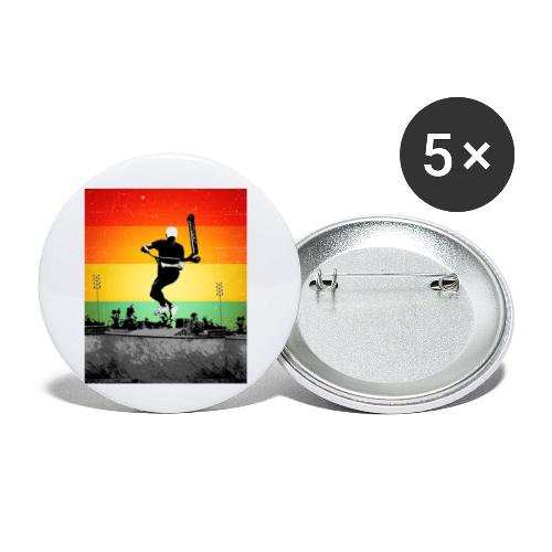 Trick Scooter Freestyle Stunt Bri Flip Retro - Buttons small 1'' (5-pack)