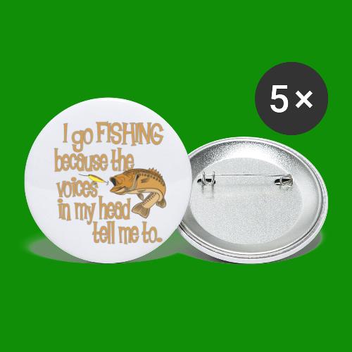 Fishing Voices - Buttons small 1'' (5-pack)