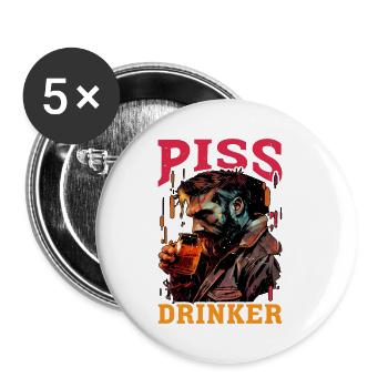 Piss Drinker 36 - Buttons small 1'' (5-pack) - white