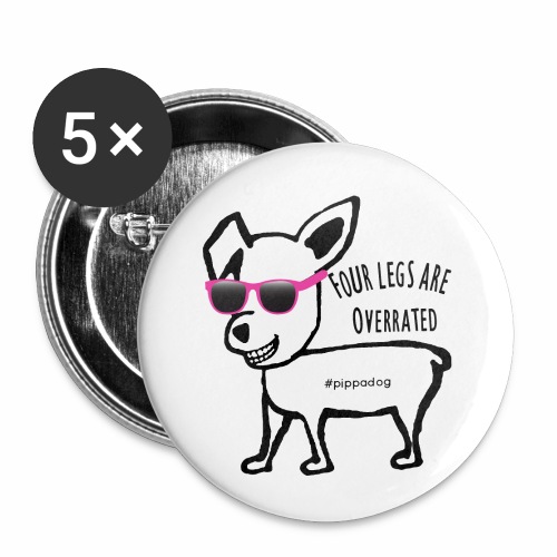 Pippa Pink Glasses - Buttons small 1'' (5-pack)