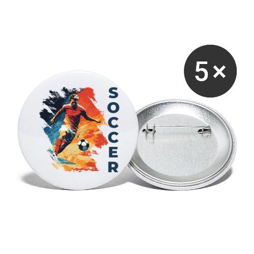 Soccer Action Pulse - Buttons small 1'' (5-pack)