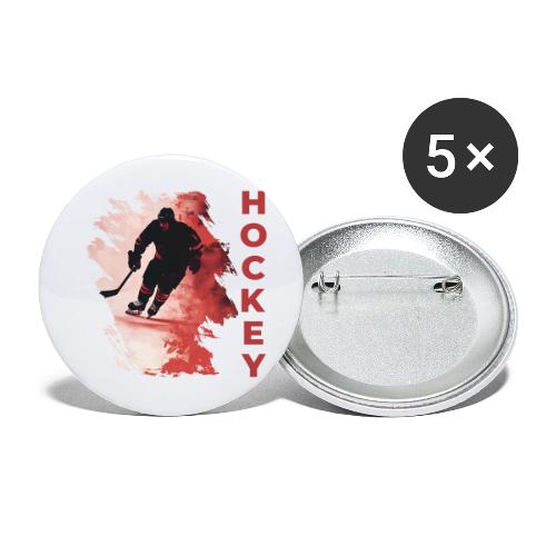 Hockey Fire - Buttons small 1'' (5-pack)