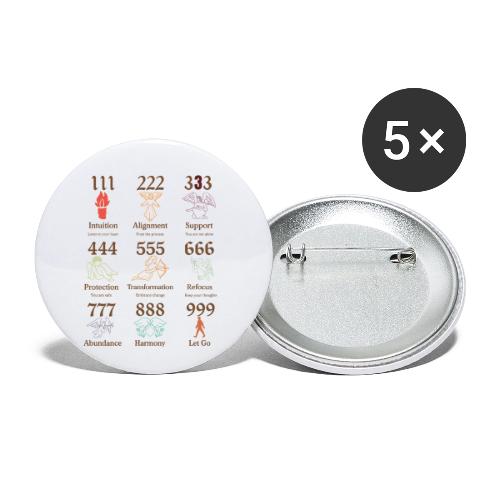 Mystic Angel Numbers Spiritual Symbols on Gildan - Buttons small 1'' (5-pack)