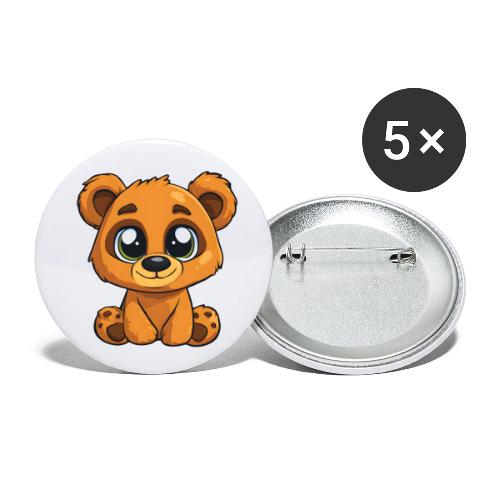 Smiling Sitting Baby Bear - Buttons small 1'' (5-pack)