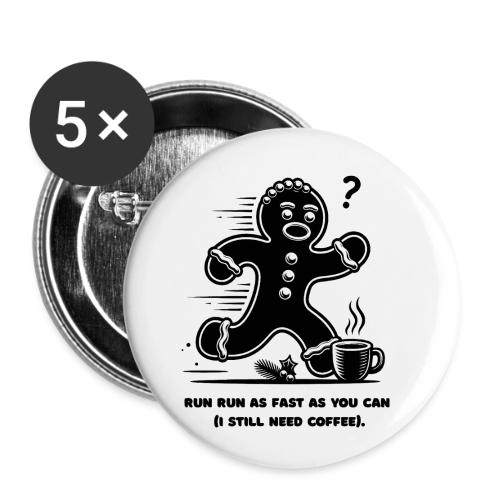 Gingerbread Man T-Shirt - Buttons small 1'' (5-pack)