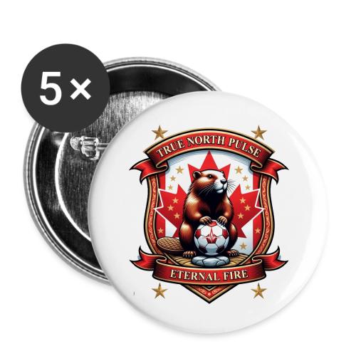 Canada Beaver Crest T-Shirt, Pride Badge Gift - Buttons small 1'' (5-pack)
