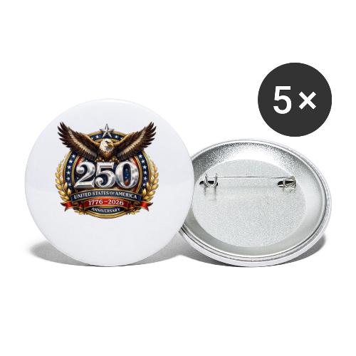 American Eagle USA 250th Anniversary 1776–2026 - Buttons small 1'' (5-pack)