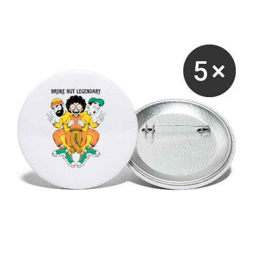 Legendary Broke Crew Retro - Buttons small 1'' (5-pack)