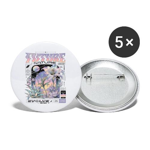 Future Nature Retro-Futuristic - Buttons small 1'' (5-pack)